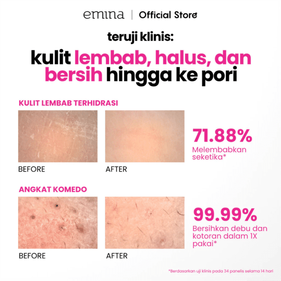 Emina Strawberry Cheesecake Brightening Gelato Cleanser Tube