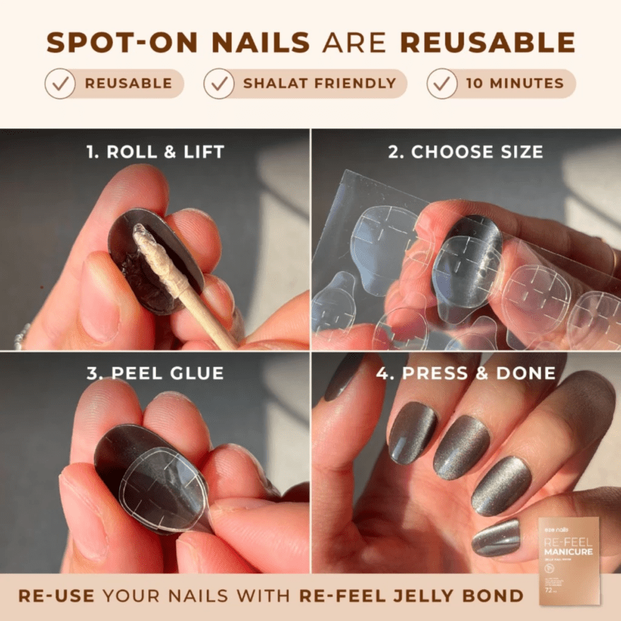 Eze Nails Spot On Clear Boundaries Kuku Palsu Tempel
