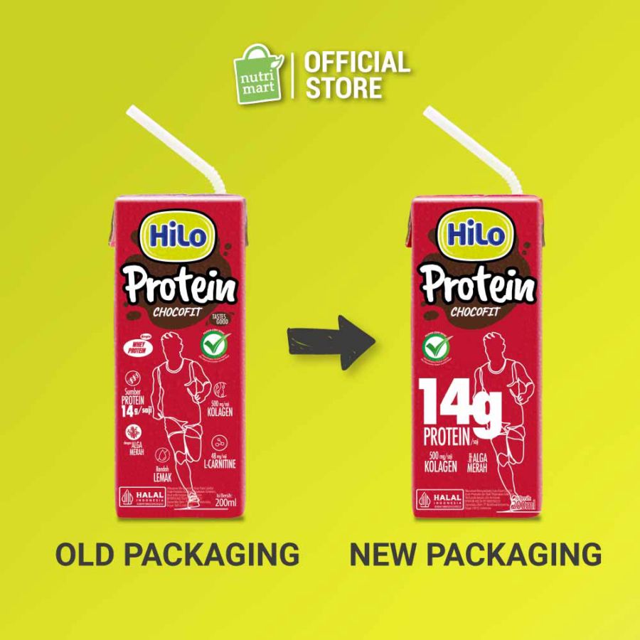 Hilo Protein Chocofit Cokelat Susu UHT