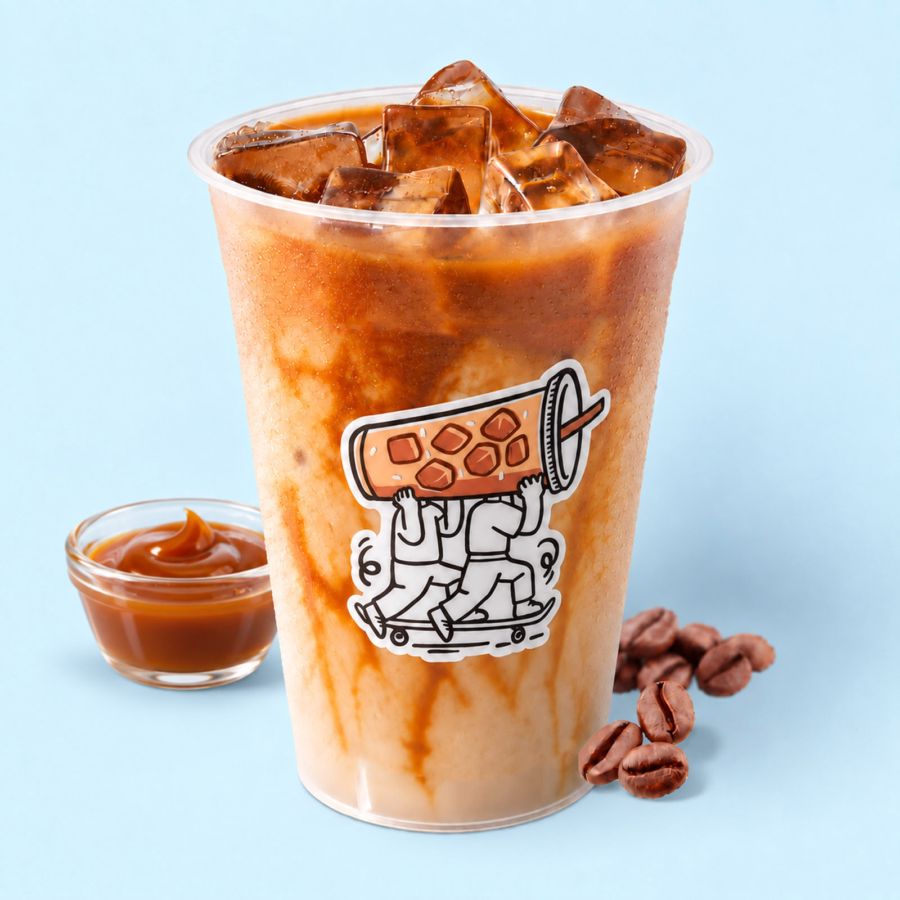Iced Salted Caramel Latte (Espresso Base) - Regular