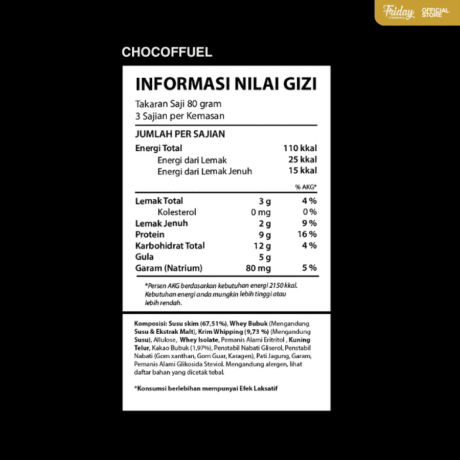 Friday Creamery Chocoffuel
