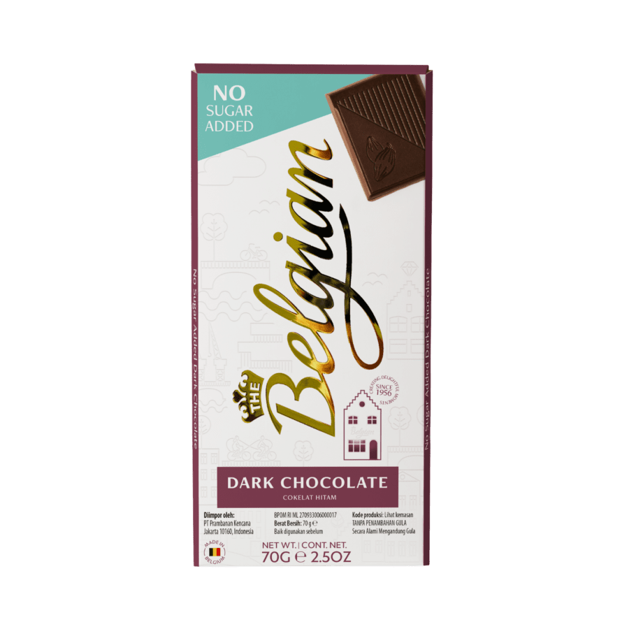 The Belgian No Sugar Added Dark Chocolate