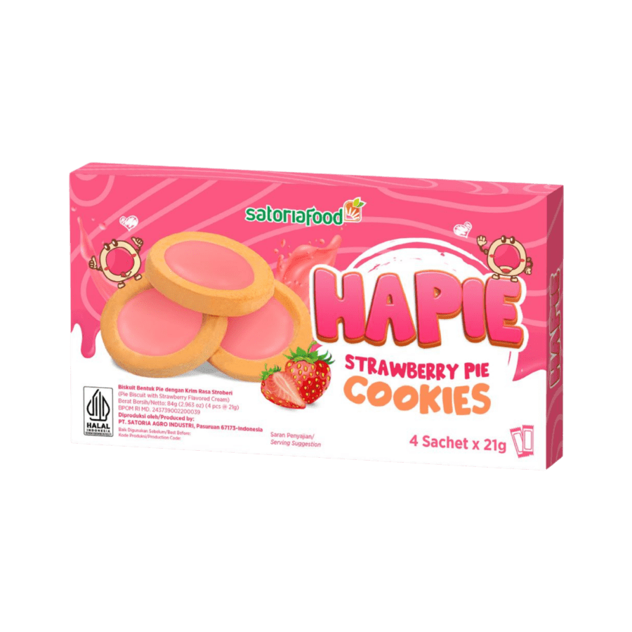 Hapie Strawberry Cookies 84gram