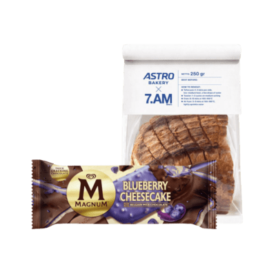 [VIRAL BLUEBERRY CHEESE TOAST] Magnum Blueberry Cheesecake x Sourdough Astro 7AM Bakery