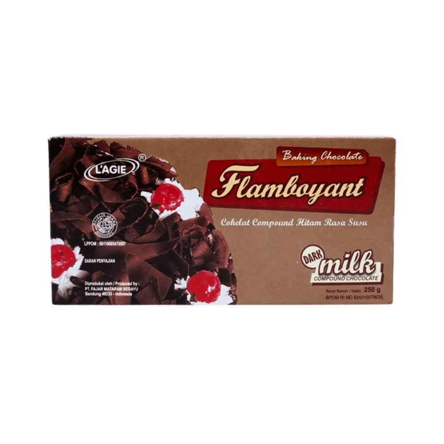 Lagie Flamboyant Dark Milk Chocolate Compound 250gr