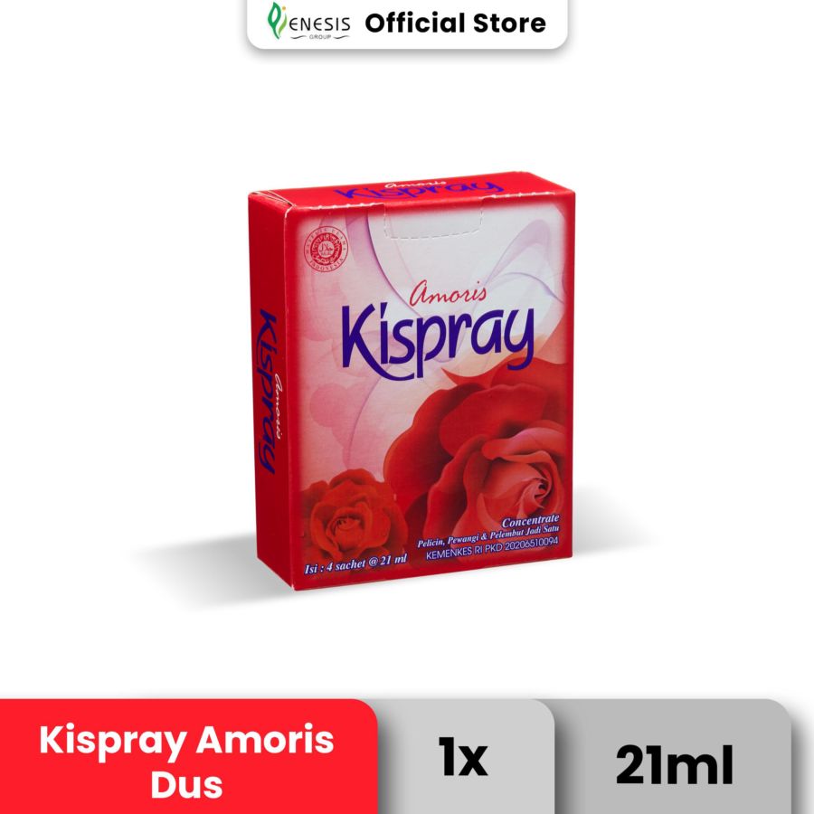 Kispray Amoris Pelicin Pakaian 4 Sachet