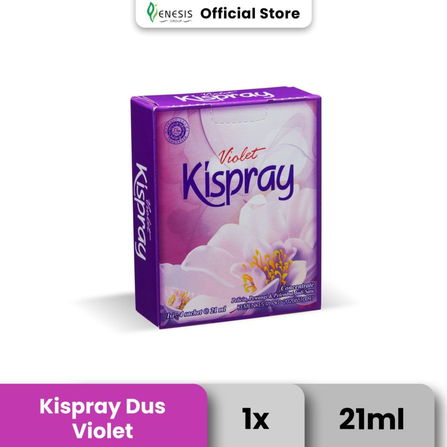 Kispray Violet Pelicin Pakaian 4 Sachet x 21 ml