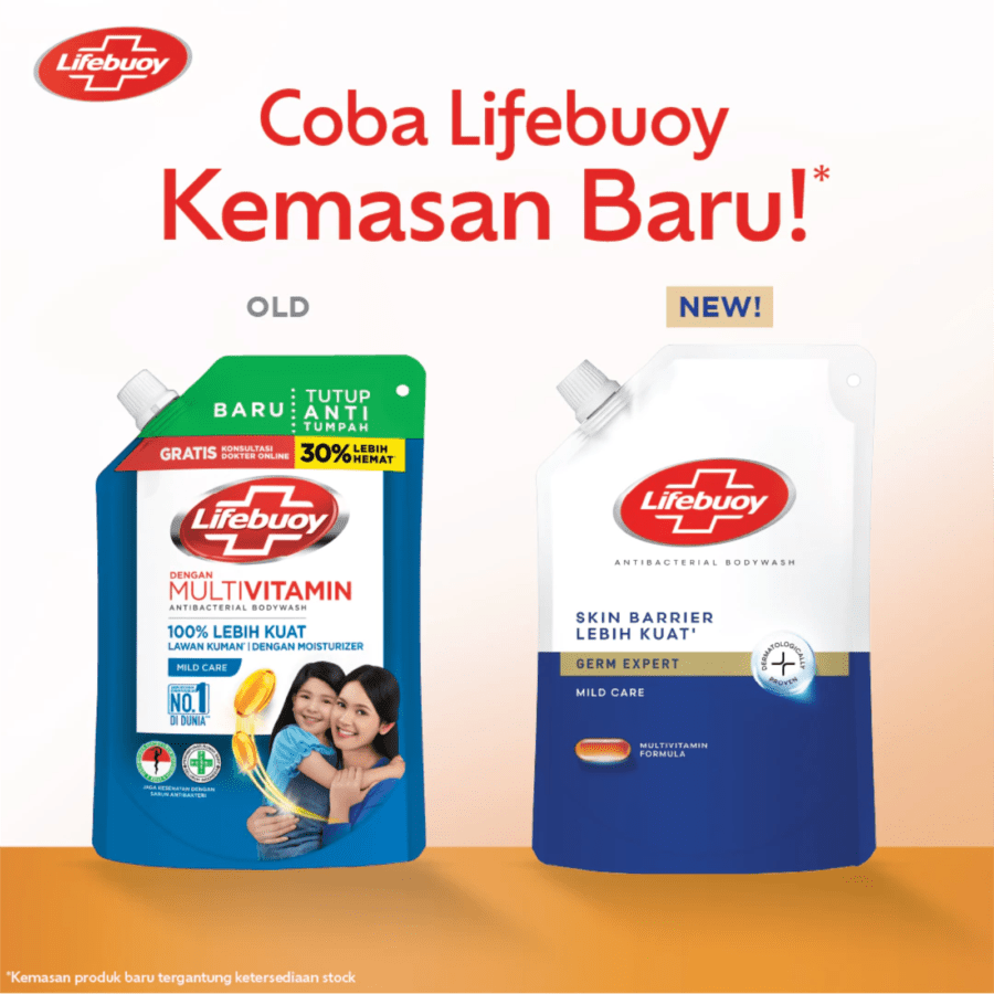 Lifebuoy Mild Care Anti Bacterial Body Wash Pouch