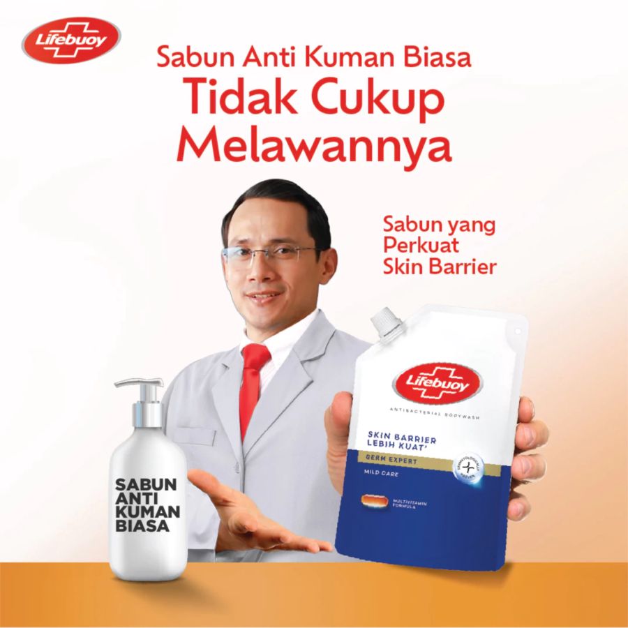 Lifebuoy Mild Care Anti Bacterial Body Wash Pouch