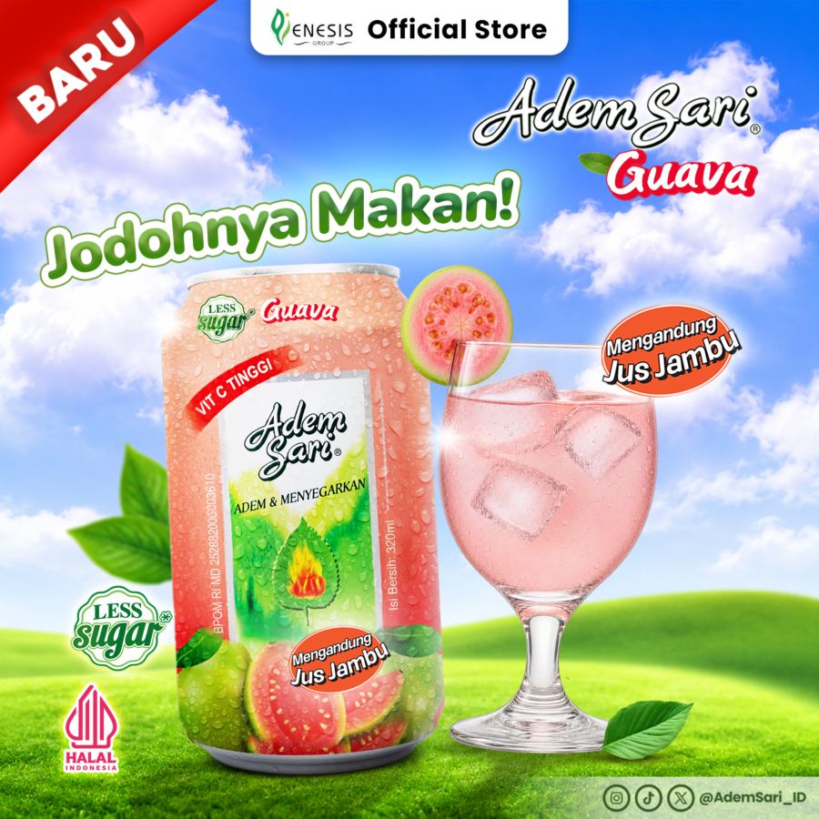 Adem Sari Guava Less Sugar RTD Can
