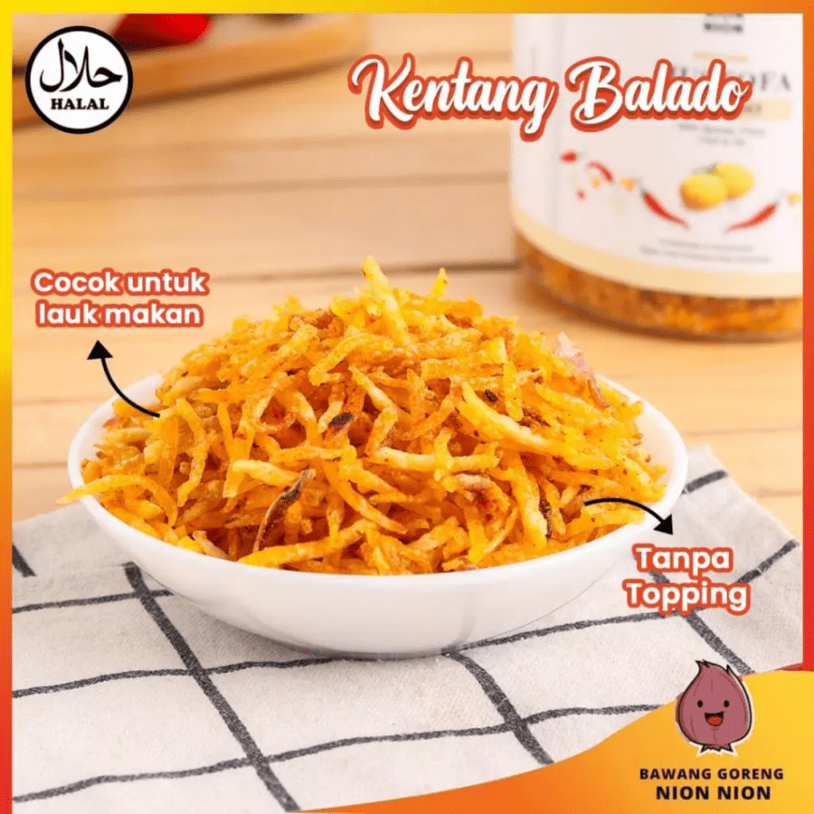 Nion Nion Kentang Mustofa Balado 500g