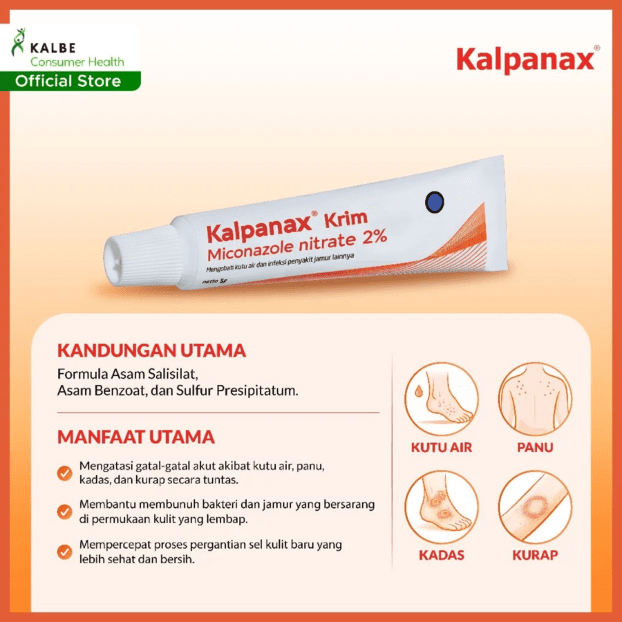 Kalpanax Krim Salep Kutu Air dan Jamur