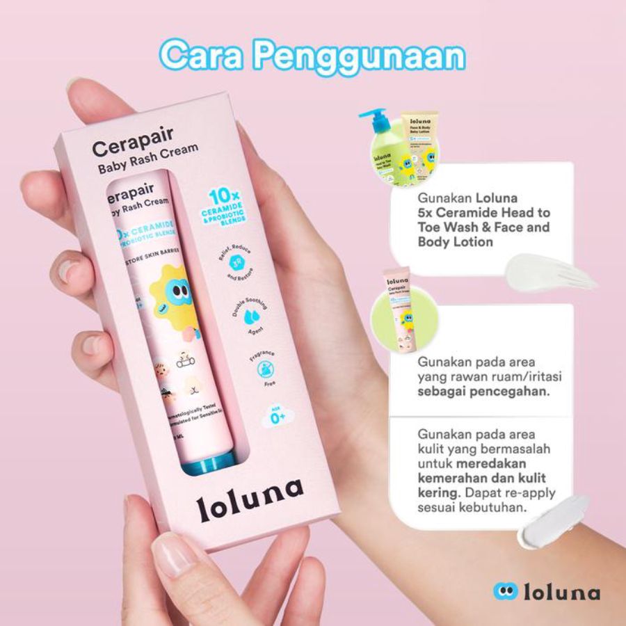 Loluna Cerapiar Baby Rash Cream