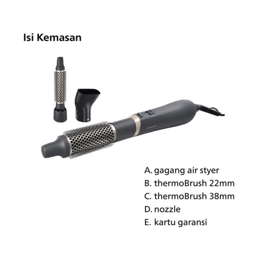 Philips Airstyler 3000 Catokan Rambut Curly Styling BHA301/00