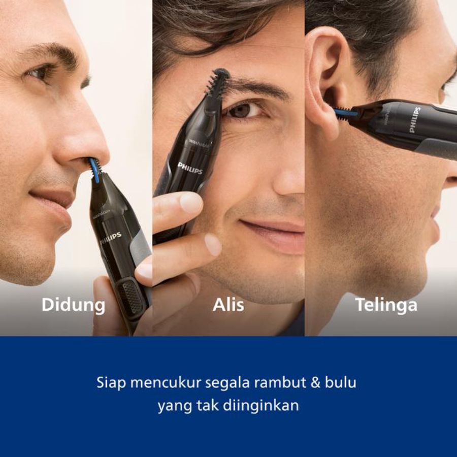 Philips Nose Trimmer 3000 Trimmer Bulu Hidung & Alis NT3650/16