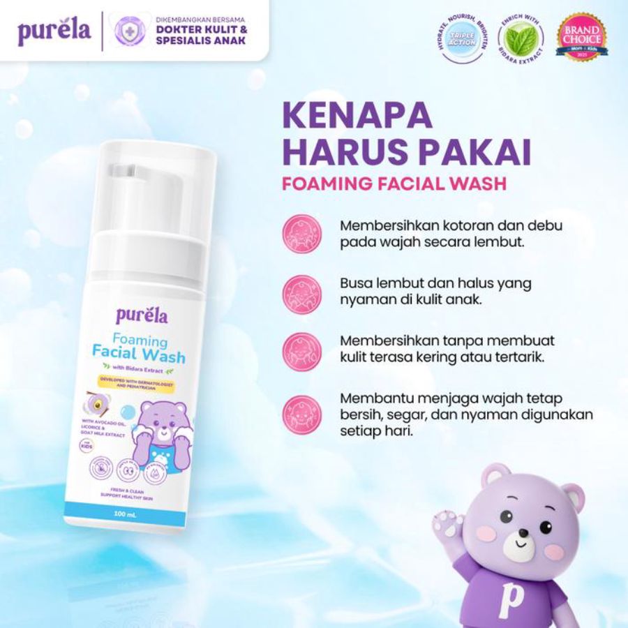 Purela Foaming Facial Wash Kids