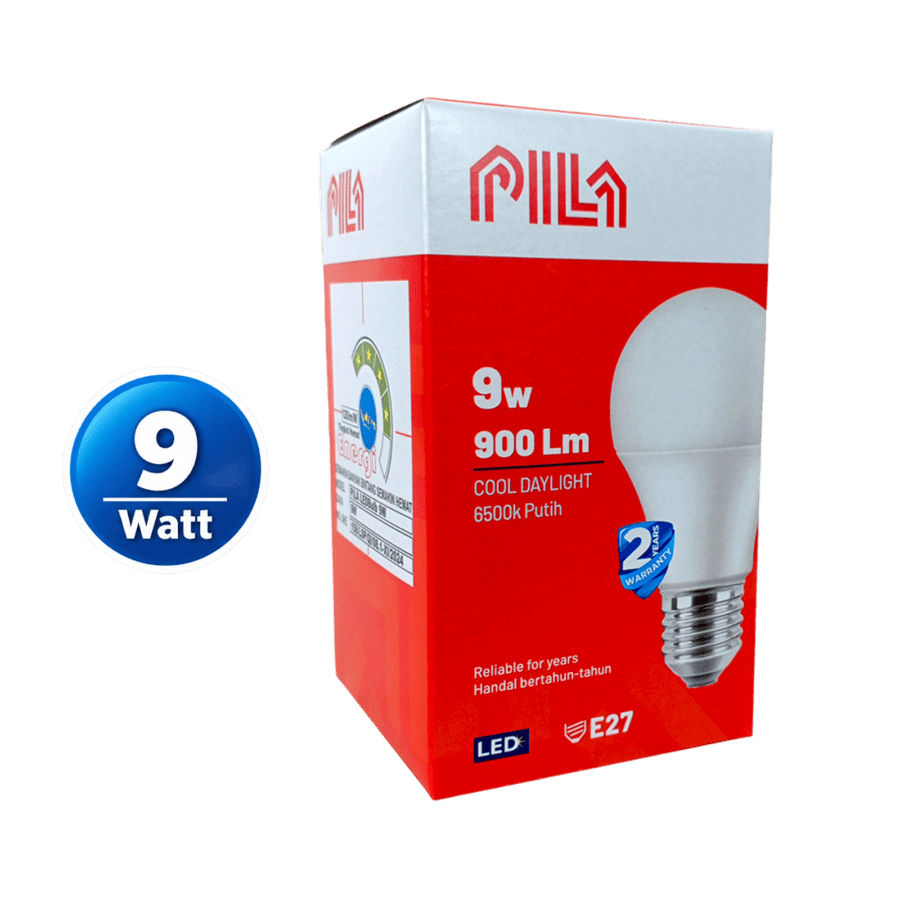 Pila Cool Daylight 9 Watt Lampu LED