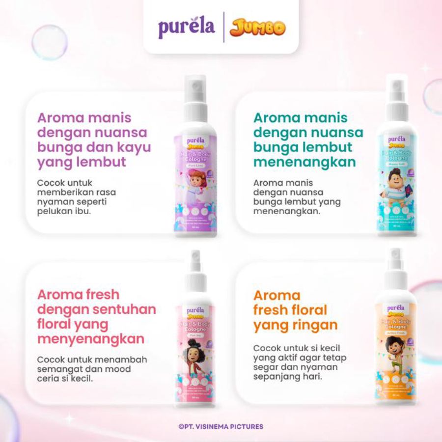 Purela Hair and Body Baby Cologne Happy Soft